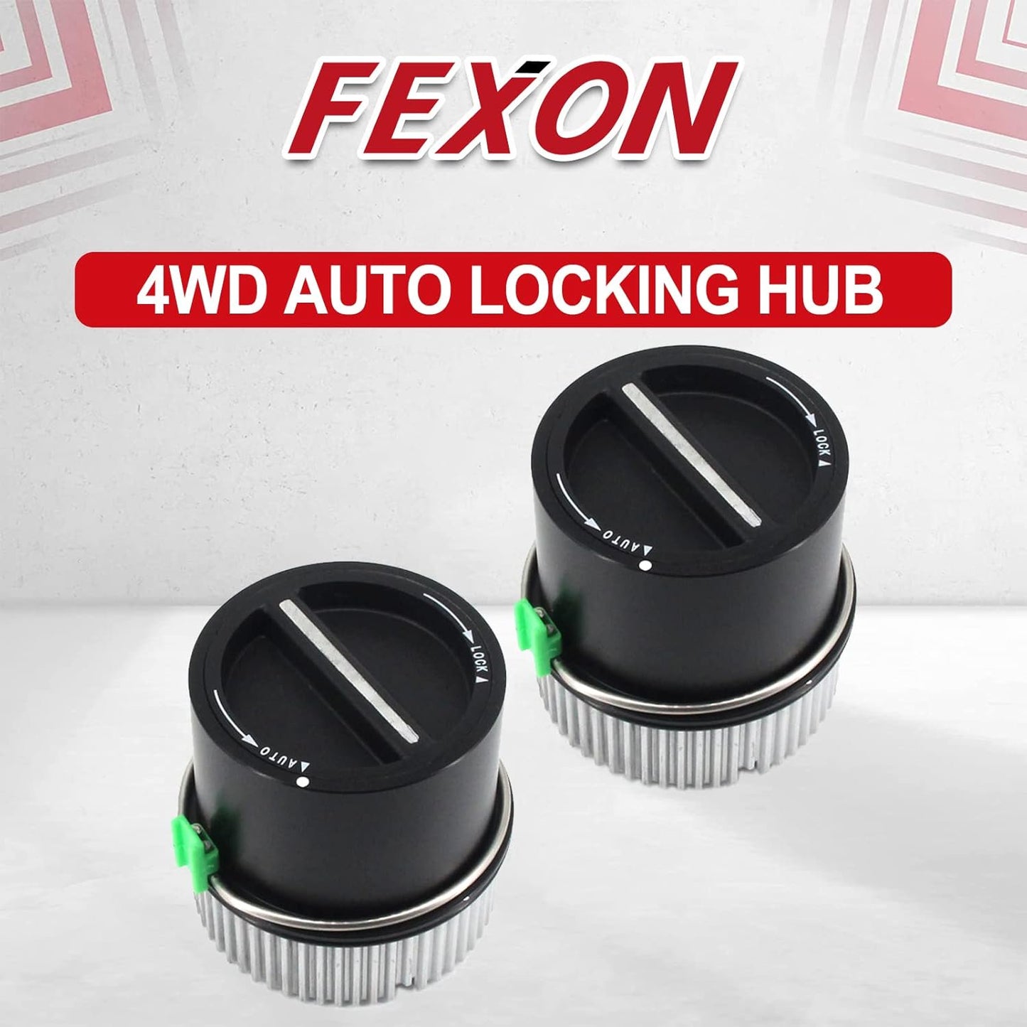 FEXON 4WD Auto Locking Hub Pair Kits Replacement,1C3Z-3B396-CB and 600-203. 2 Pack
