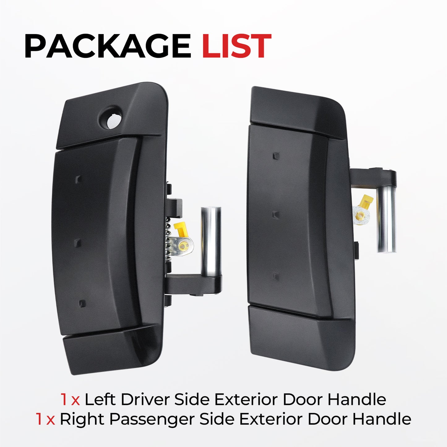 Nissan 350Z Exterior Door Handle Set 80607-CD41E - Left & Right Matte Black (2003-2009)