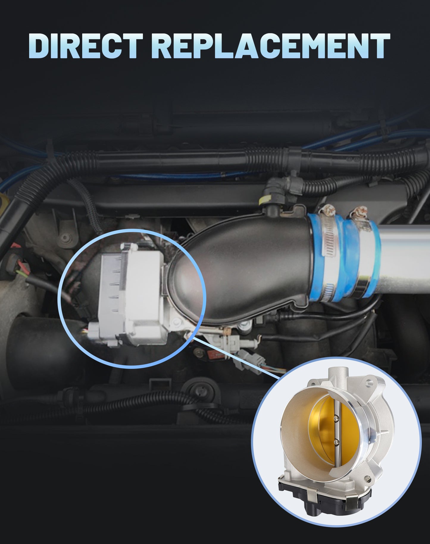 Cadillac Chevy GMC Electronic Throttle Body 12679524 - 4.8L 5.3L 6.0L 6.2L V8 (2006-2008)