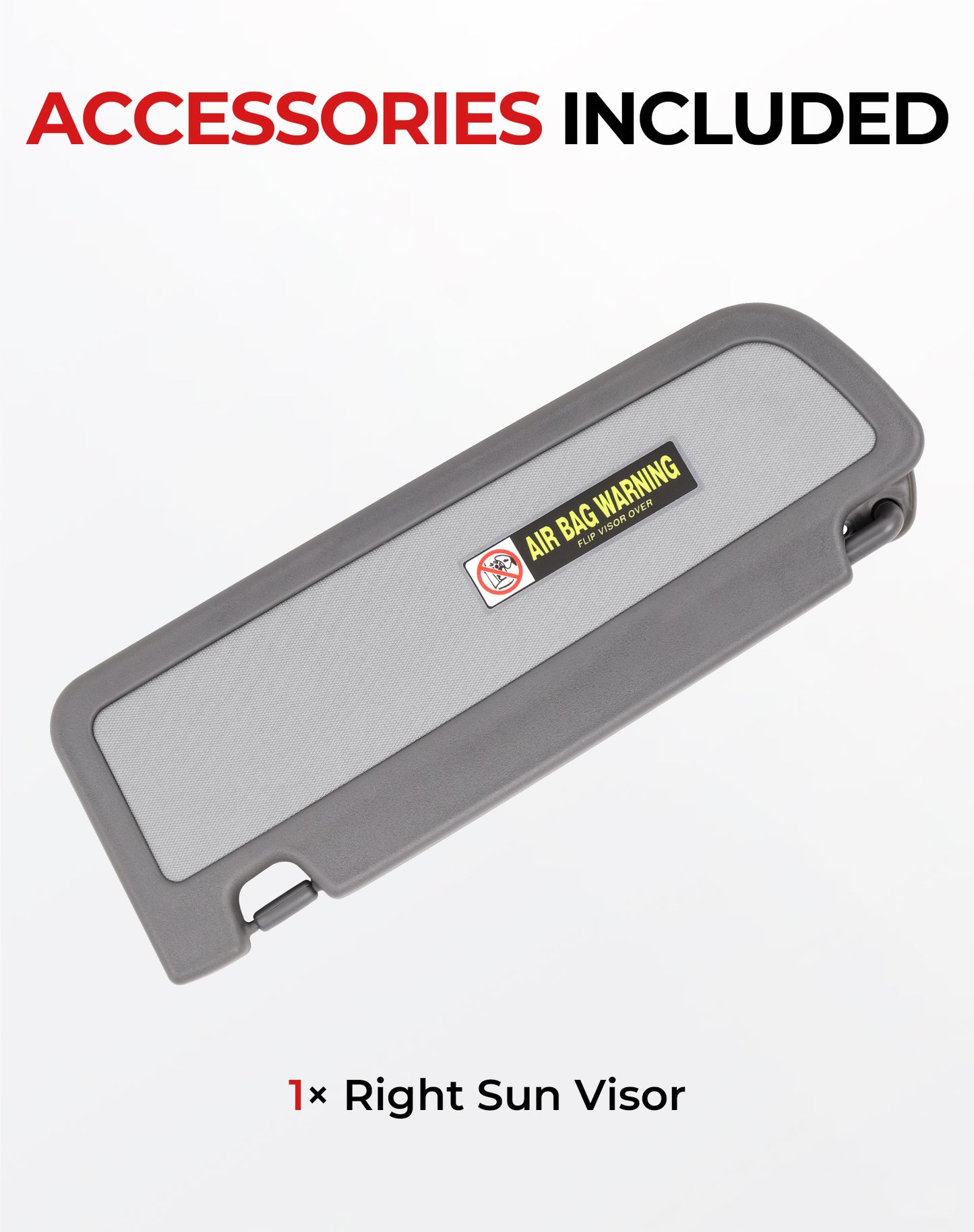 Honda Civic Passenger Sun Visor 83230-SNA-A01ZA - Right Side Dark Grey (2006-2011)