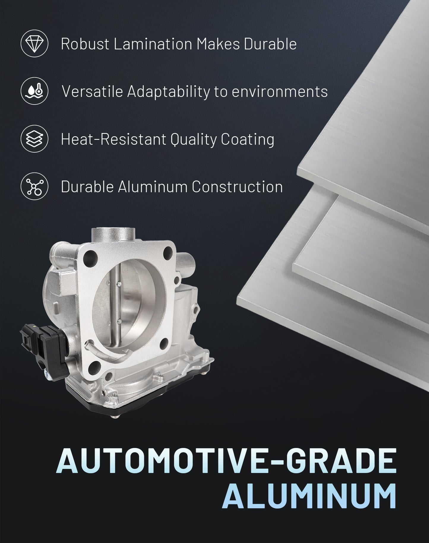 Honda Acura Electronic Throttle Body 16400RYEA01 - 3.5L 3.7L V6 (2007-2017)