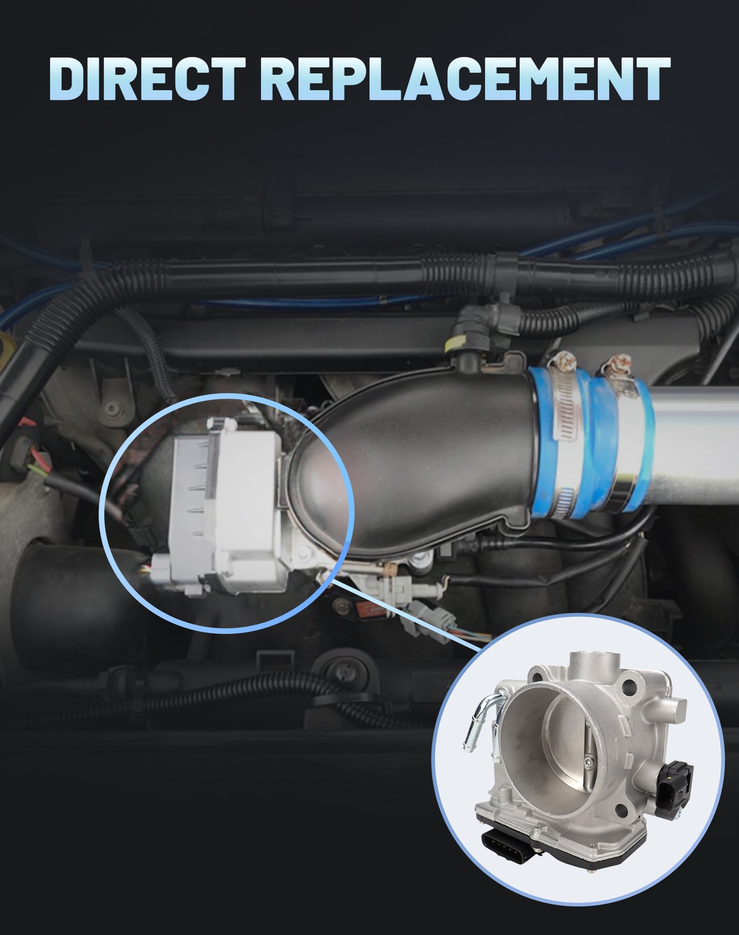 Honda Acura Electronic Throttle Body 16400RYEA01 - 3.5L 3.7L V6 (2007-2017)
