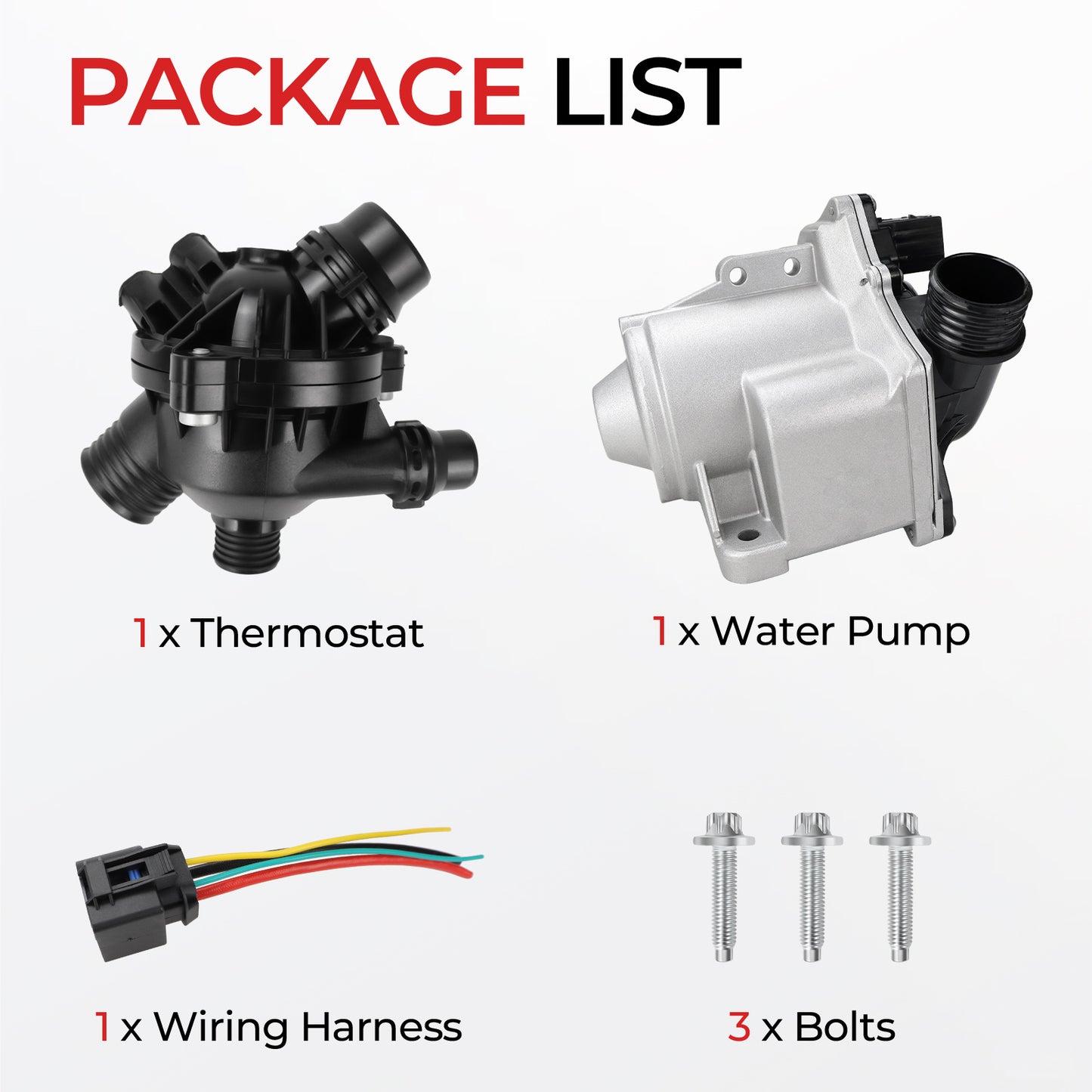 BMW Electric Water Pump 11517632426 - 135i 335i 535i Z4 3.0L L6 (2007-2016)