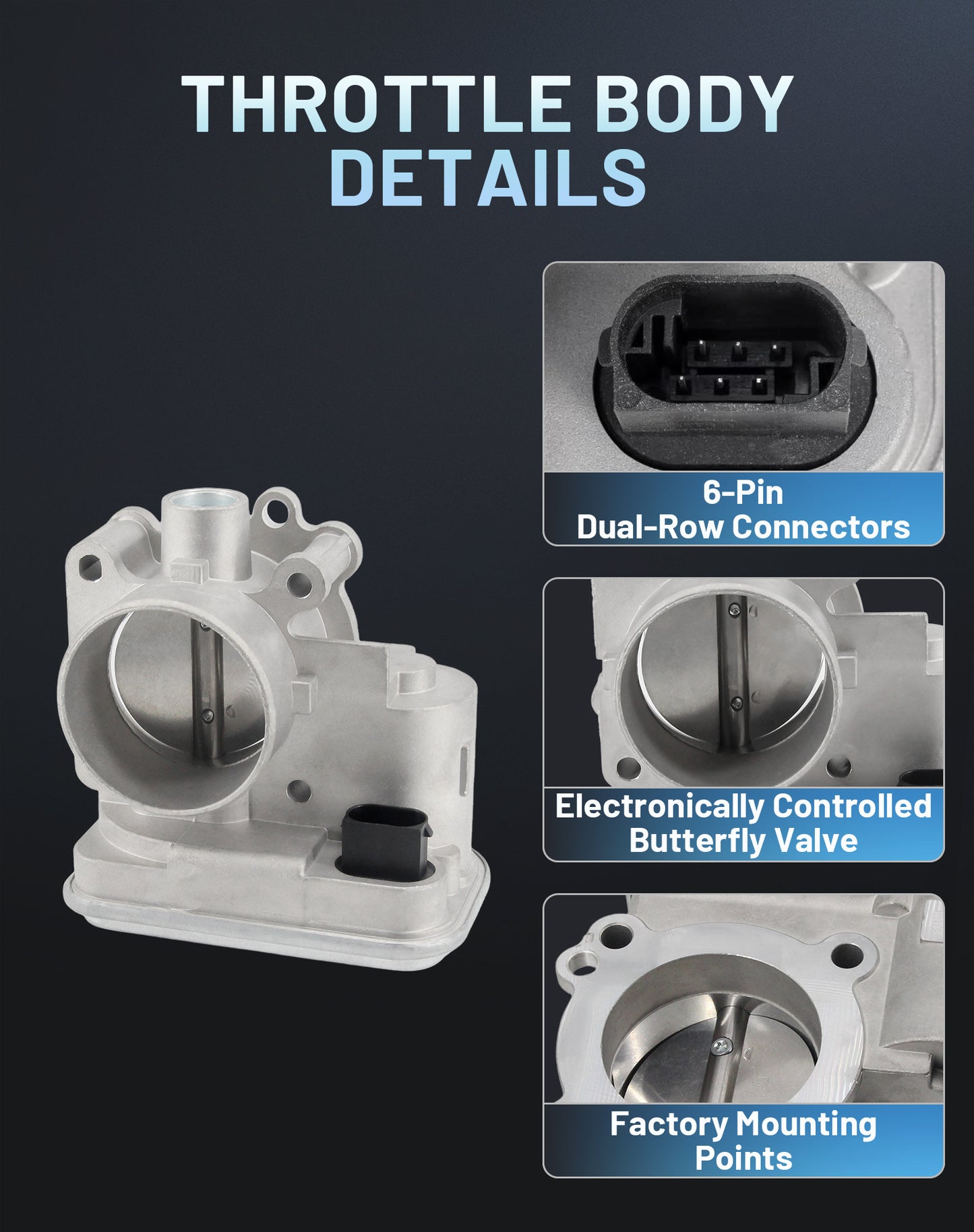Jeep Dodge Chrysler Electronic Throttle Body 4891735AD - 1.8L 2.0L 2.4L (2007-2017)