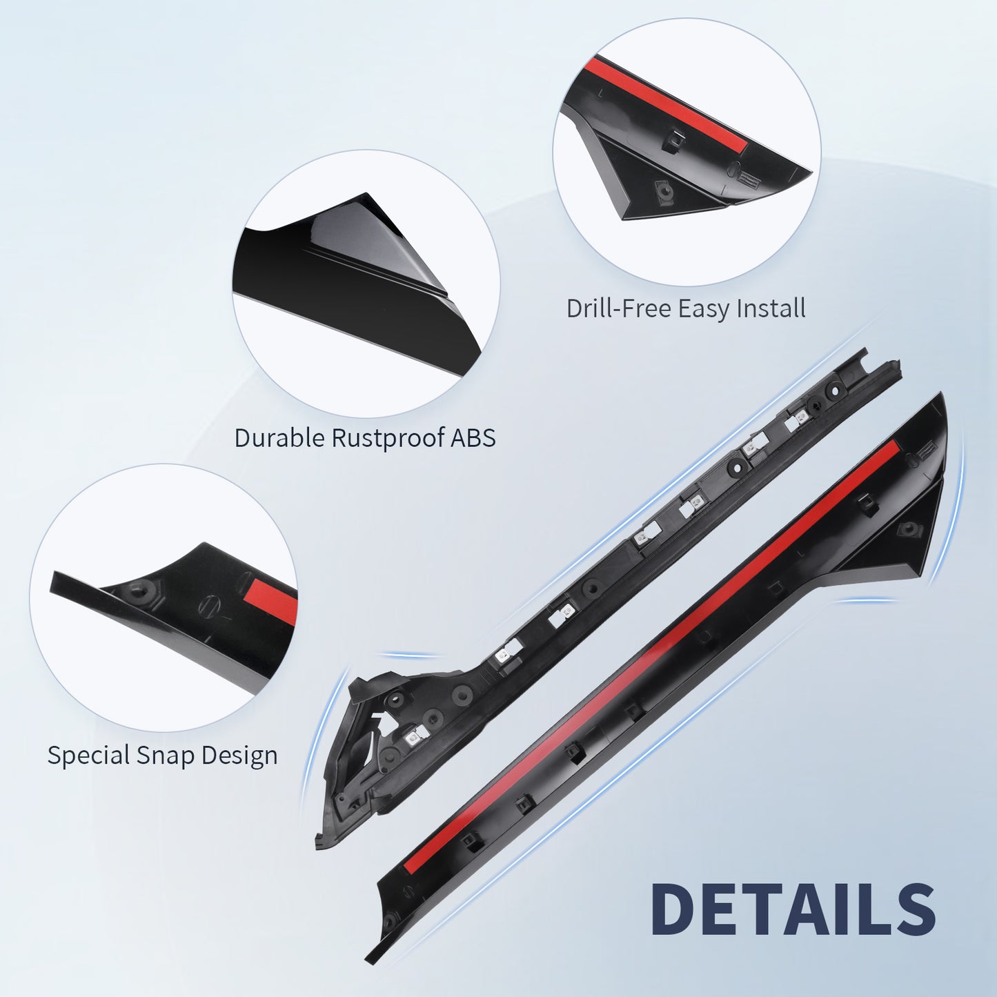Ford Explorer Windshield Trim Molding Set (2011-2019) - OEM Quality A-Pillar Replacement | FEXON