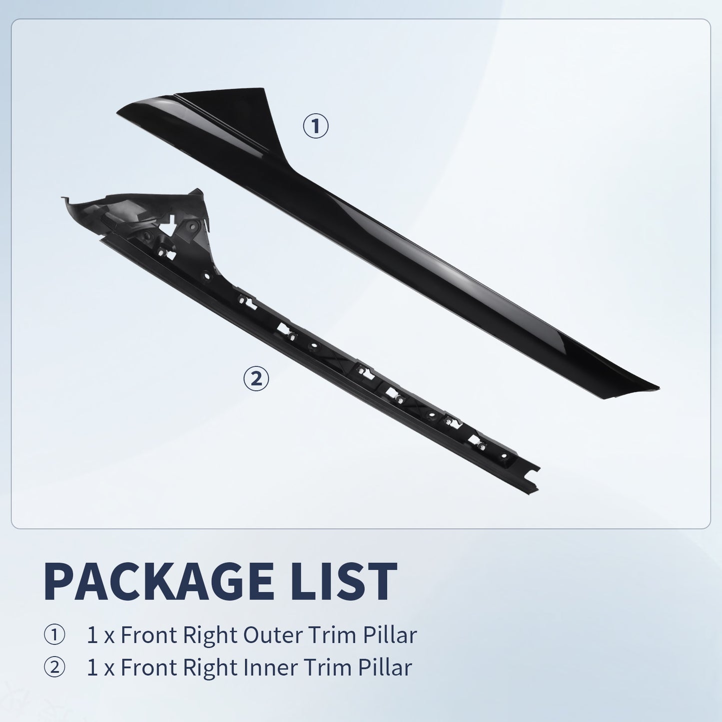 Ford Explorer Windshield Trim Molding 926451 - A Pillar Right Outer & Inner (2011-2019)