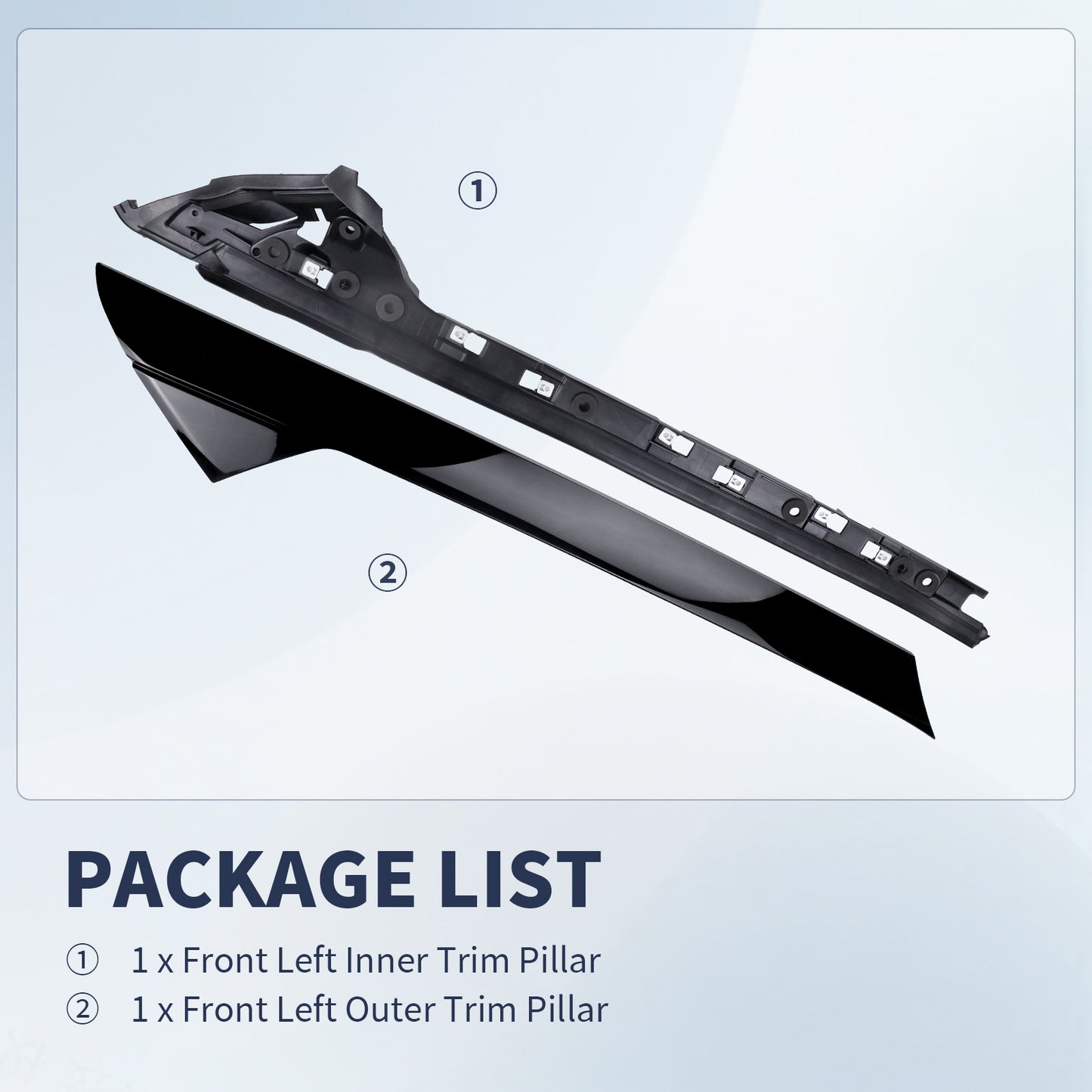 Ford Explorer Windshield Trim Molding Set (2011-2019) - OEM Quality A-Pillar Replacement | FEXON