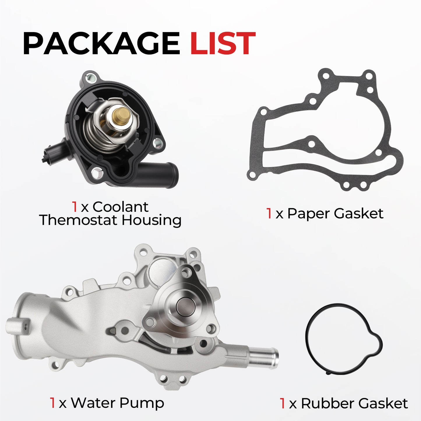 Chevy Buick Water Pump Thermostat Kit AW6662 - 1.4L Turbo (2011-2020)