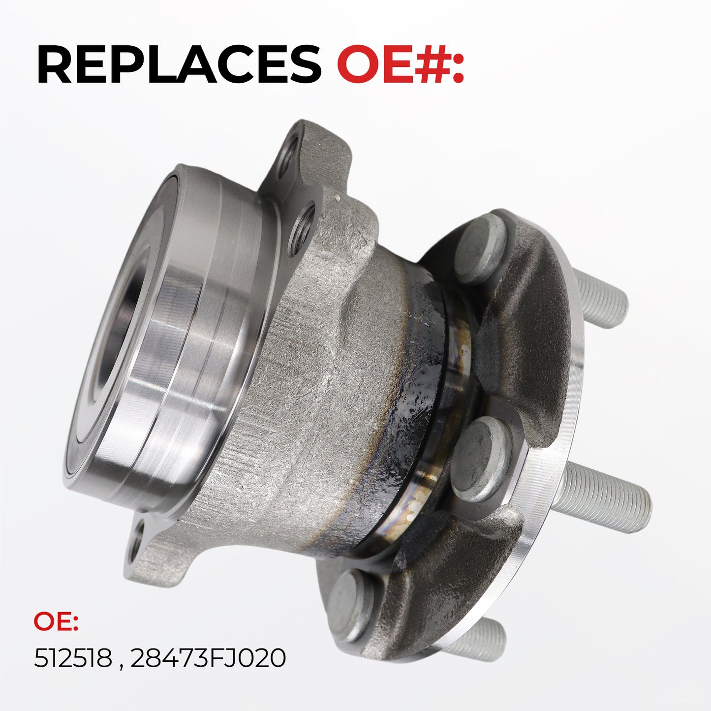 Subaru Rear Wheel Bearing Hub Assembly 512518 - 5-Lug (2012-2021)