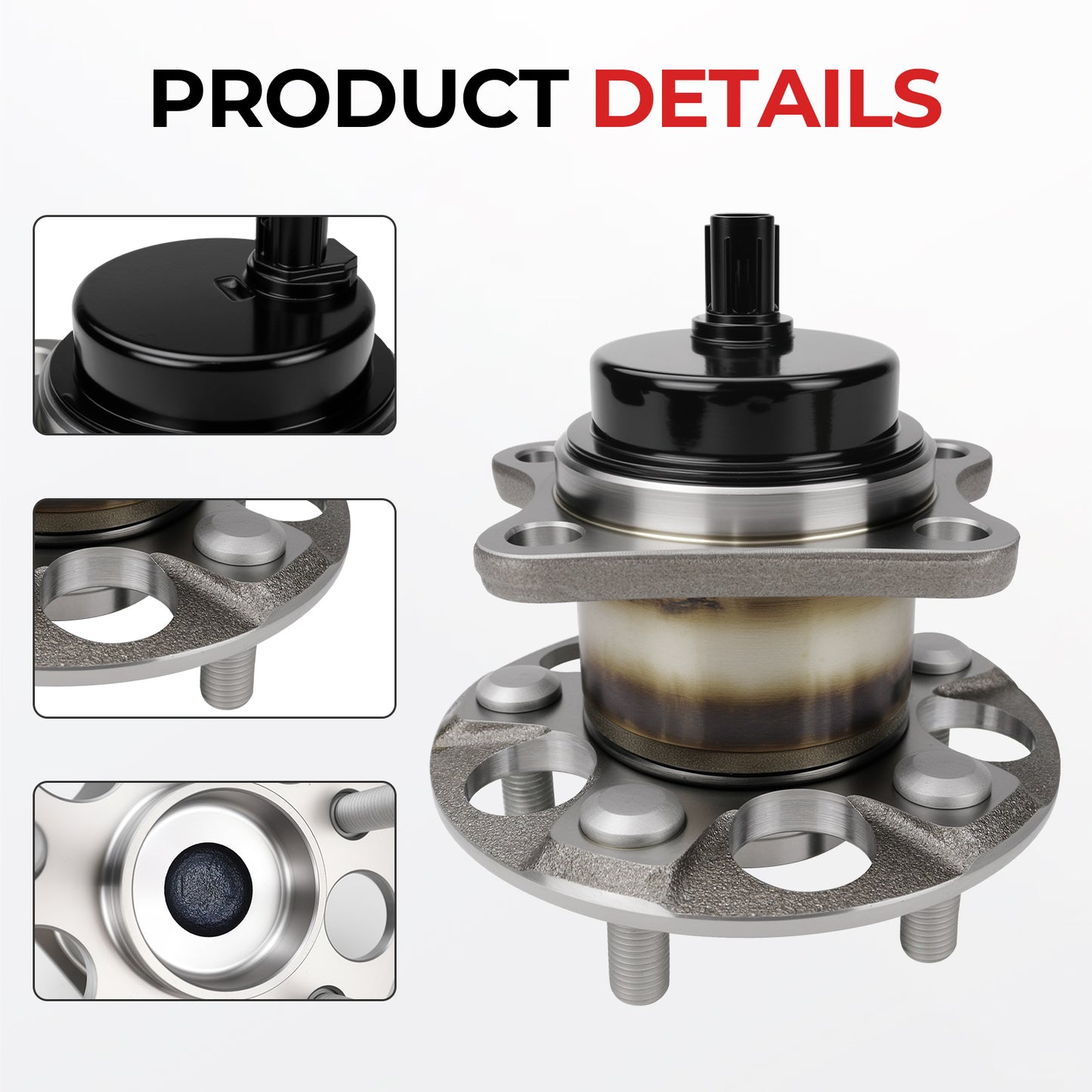 Toyota Prius Rear Wheel Bearing Hub Assembly 512505 - 5-Lug with ABS (2010-2015)
