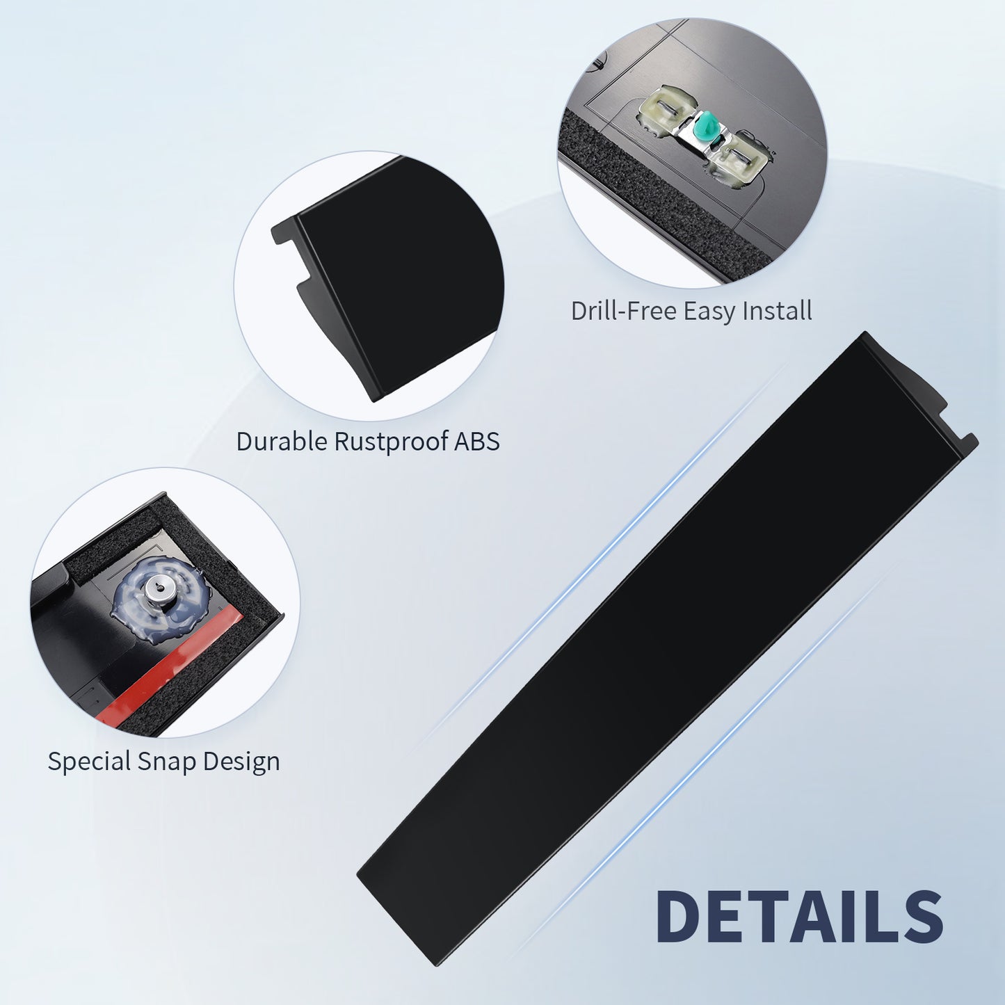 FEXON Outer Windshield Trim Molding with Keyless Entry Keypad DB5Z-7820555-AB B Pillar Door Driver Side Compatible with 2011-2019 Explorer, DB5Z-7820555-AC