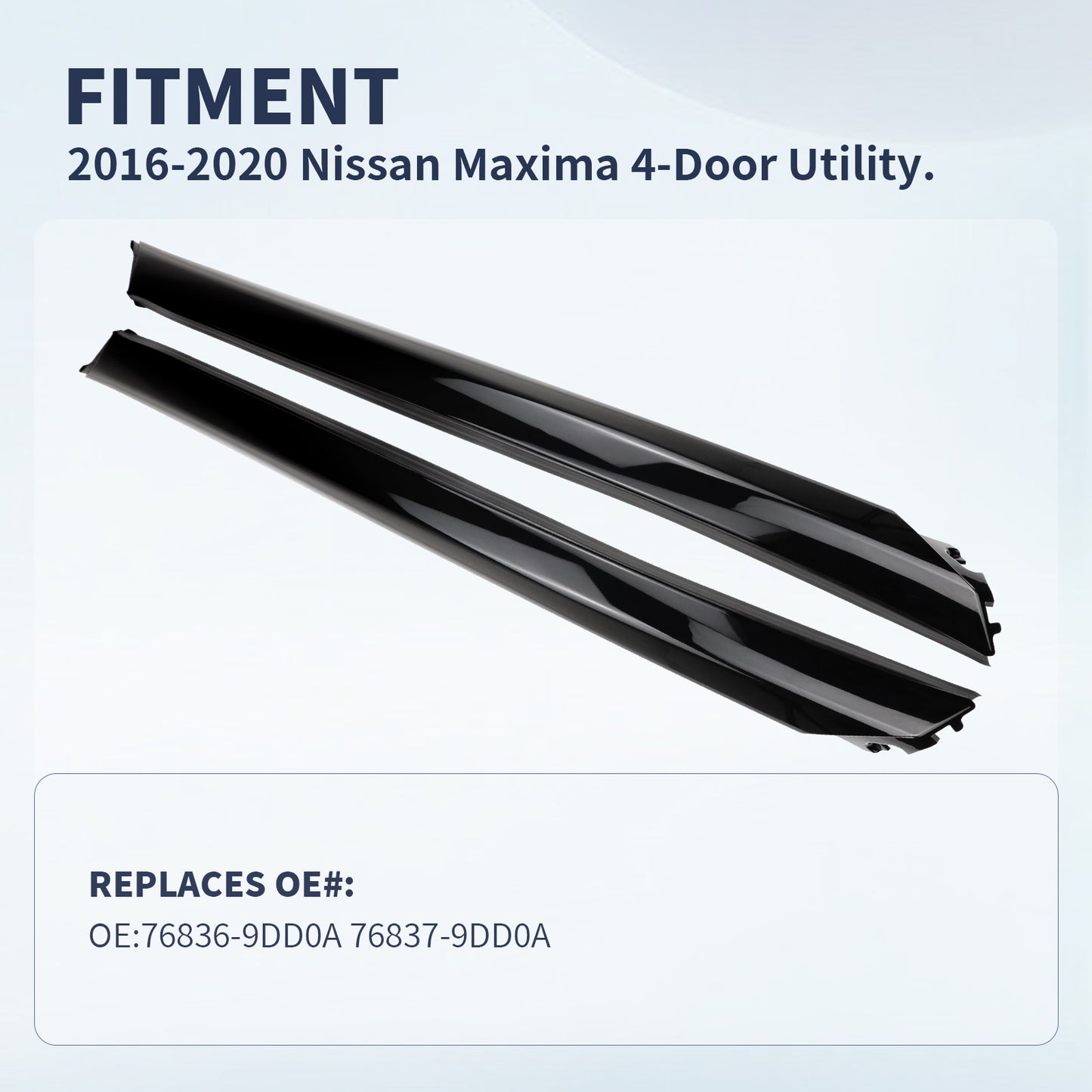 Nissan Maxima Windshield Trim Molding 76837-9DD0A - A-Pillar Driver Side 2-Pack (2016-2020)