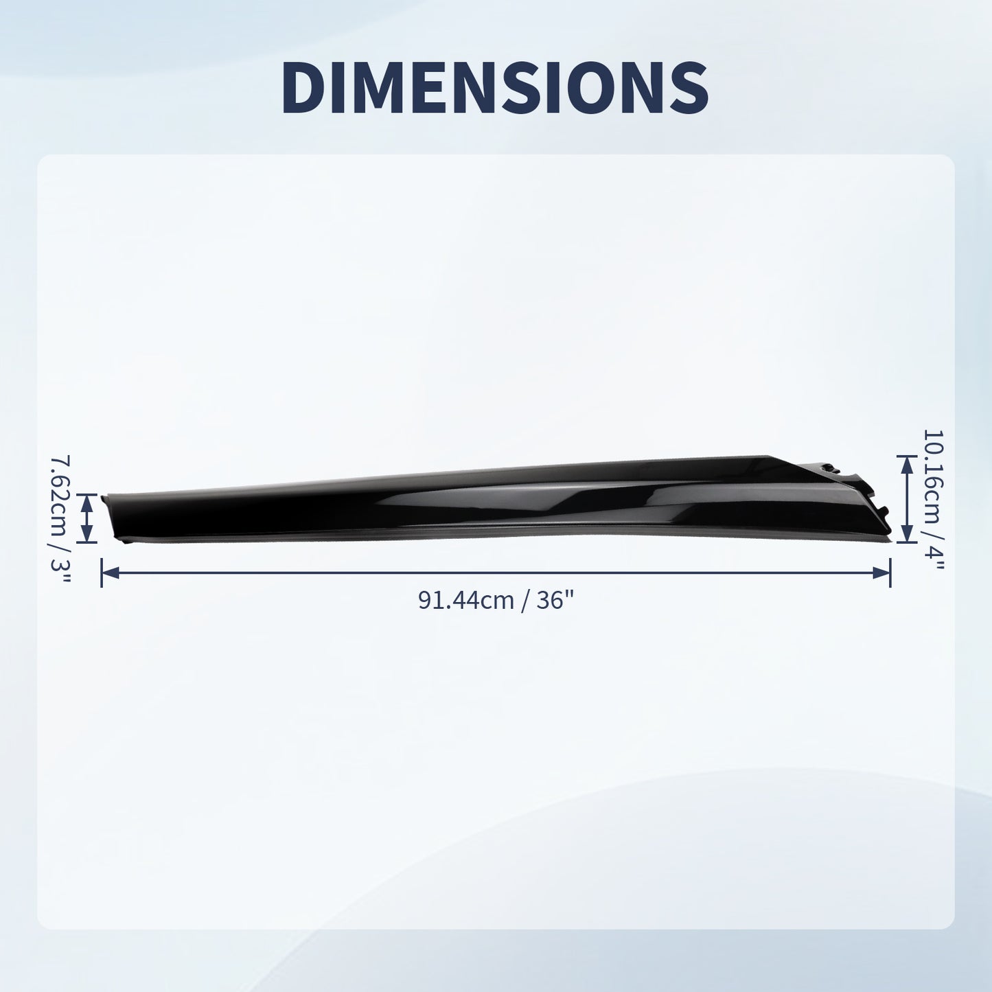 FEXON Windshield Molding Trim 788739DJ1A - Rear Left C-Pillar for Nissan Maxima 2016-2021 | OEM Quality Black Trim