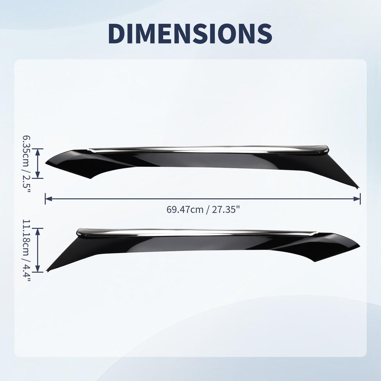 Nissan Maxima Rear Pillar Trim Molding - Left & Right (2016-2021)
