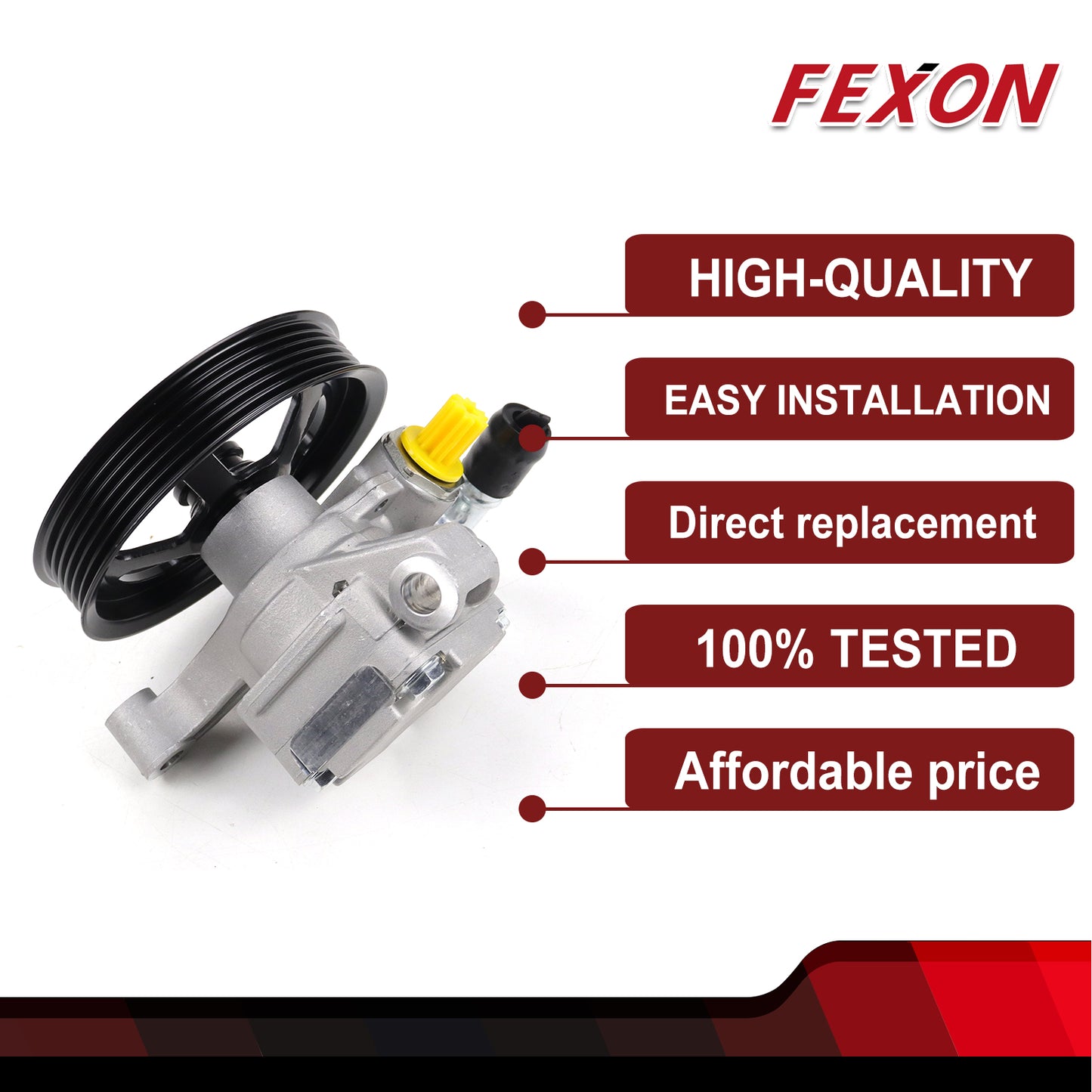 FEXON Power Steering Pump with Pulley, New, 20954812, 1 Piece