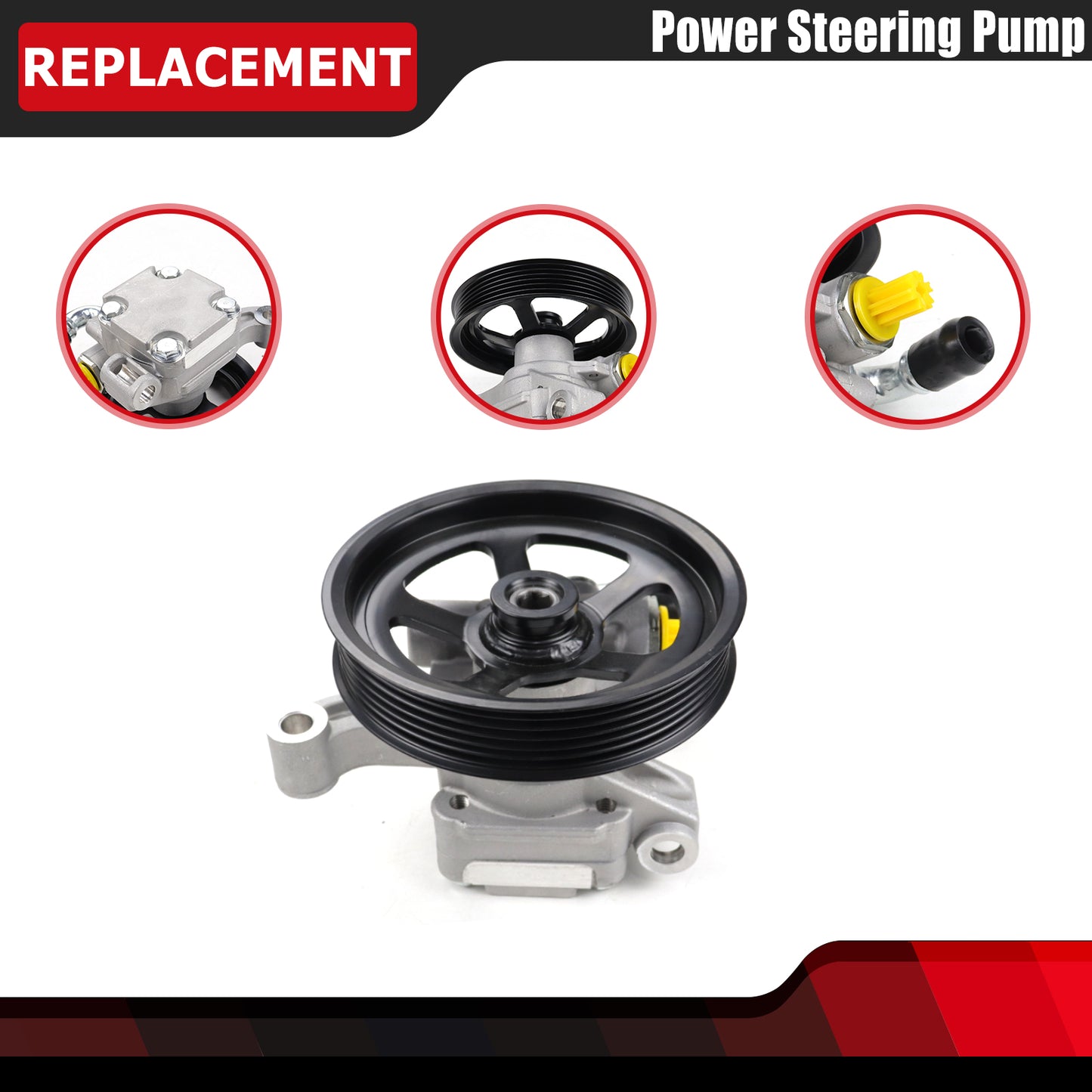 FEXON Power Steering Pump with Pulley, New, 20954812, 1 Piece