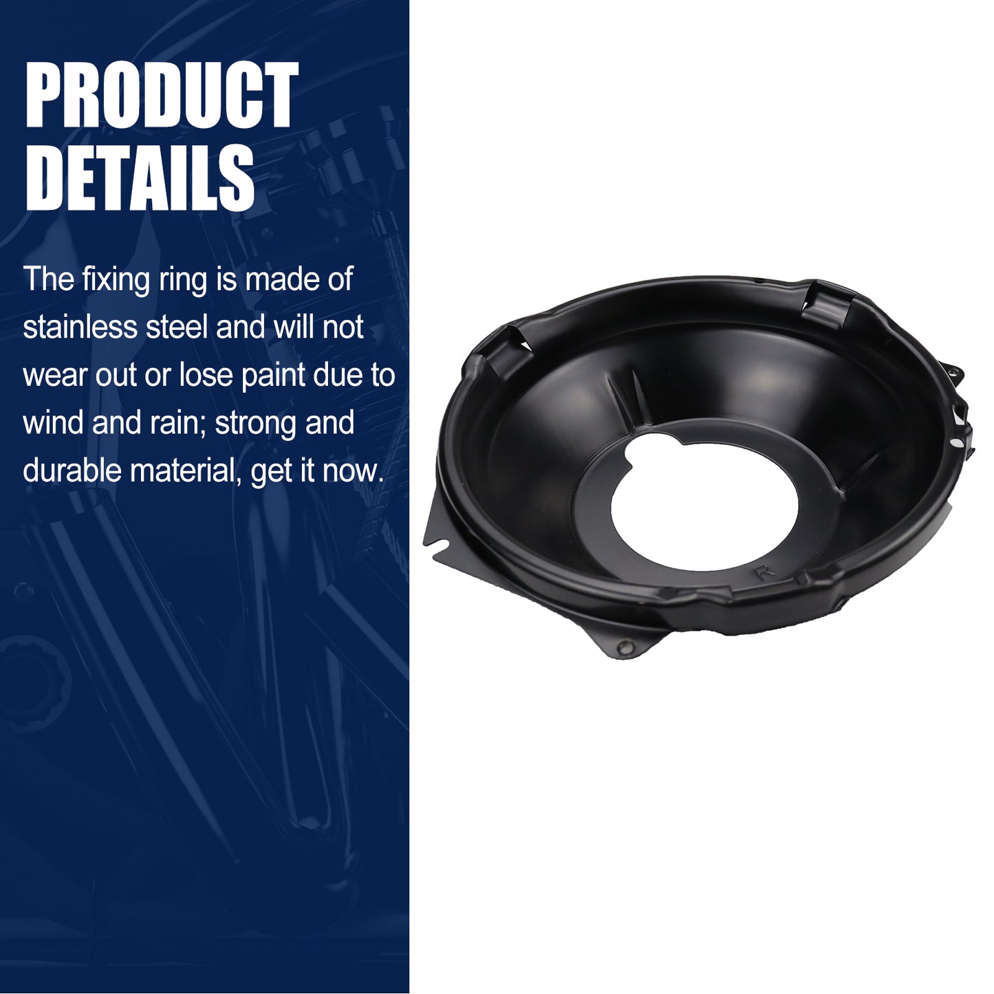 FEXON Headlight Retainer Ring & Mounting Bucket Assembly Kit with Hardware for 1967-1969 Chevy Camaro, 1969-1970 Nova, 1970 Monte Carlo, 1968 Chevy II