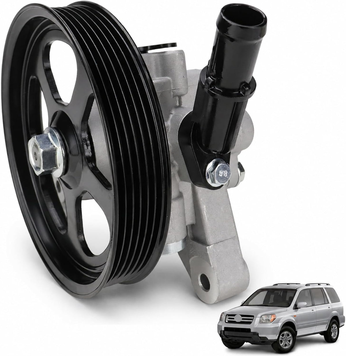 VeloCore Power Steering Pump & Pulley 56110-RGL-A03 Fit for Honda Odyssey | compatible with Honda Odyssey 2005-2010 3.5L and Pilot 2005-2008 3.5L, pulley included, 21-5442