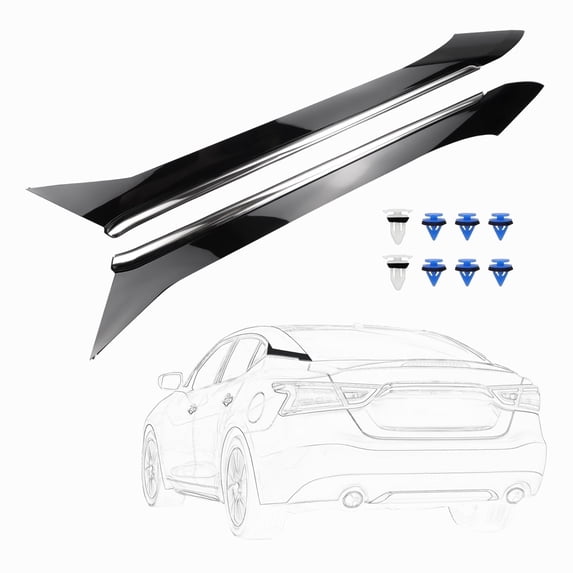 VeloCore Nissan Maxima Rear C-Pillar Trim Pair | Gloss Black