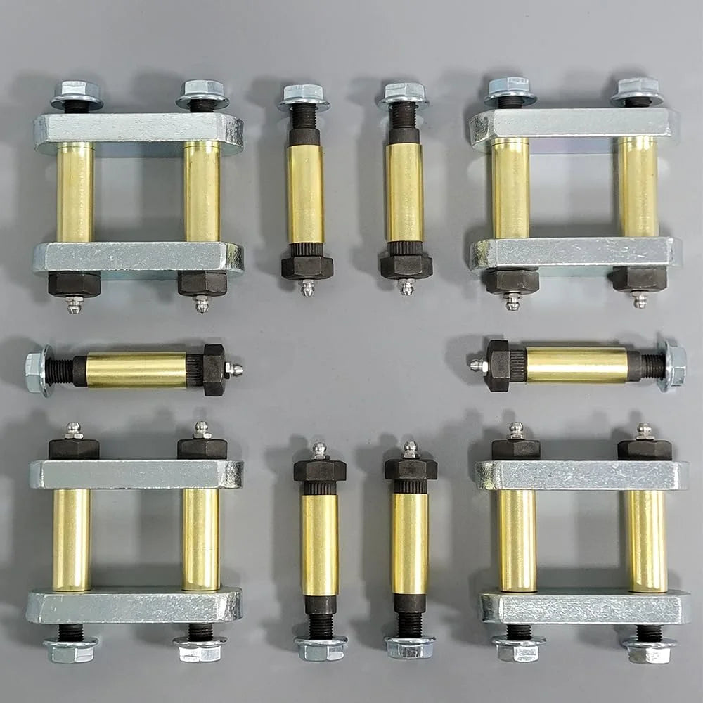 FEXON Heavy Duty Trailer Shackle Kit for CRE3000 Stock Equaflex 2.25" Shackles, 10 Pack