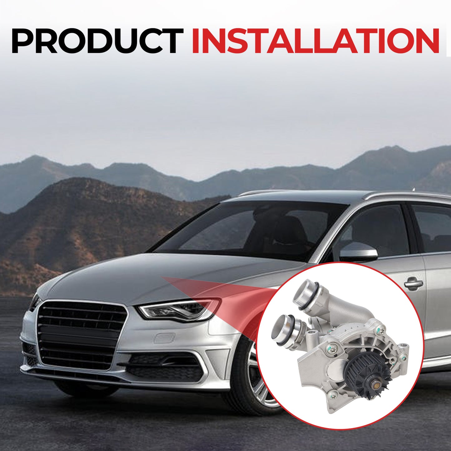 Audi VW Water Pump 06H121026AB - 2.0T TSI with Belt Kit