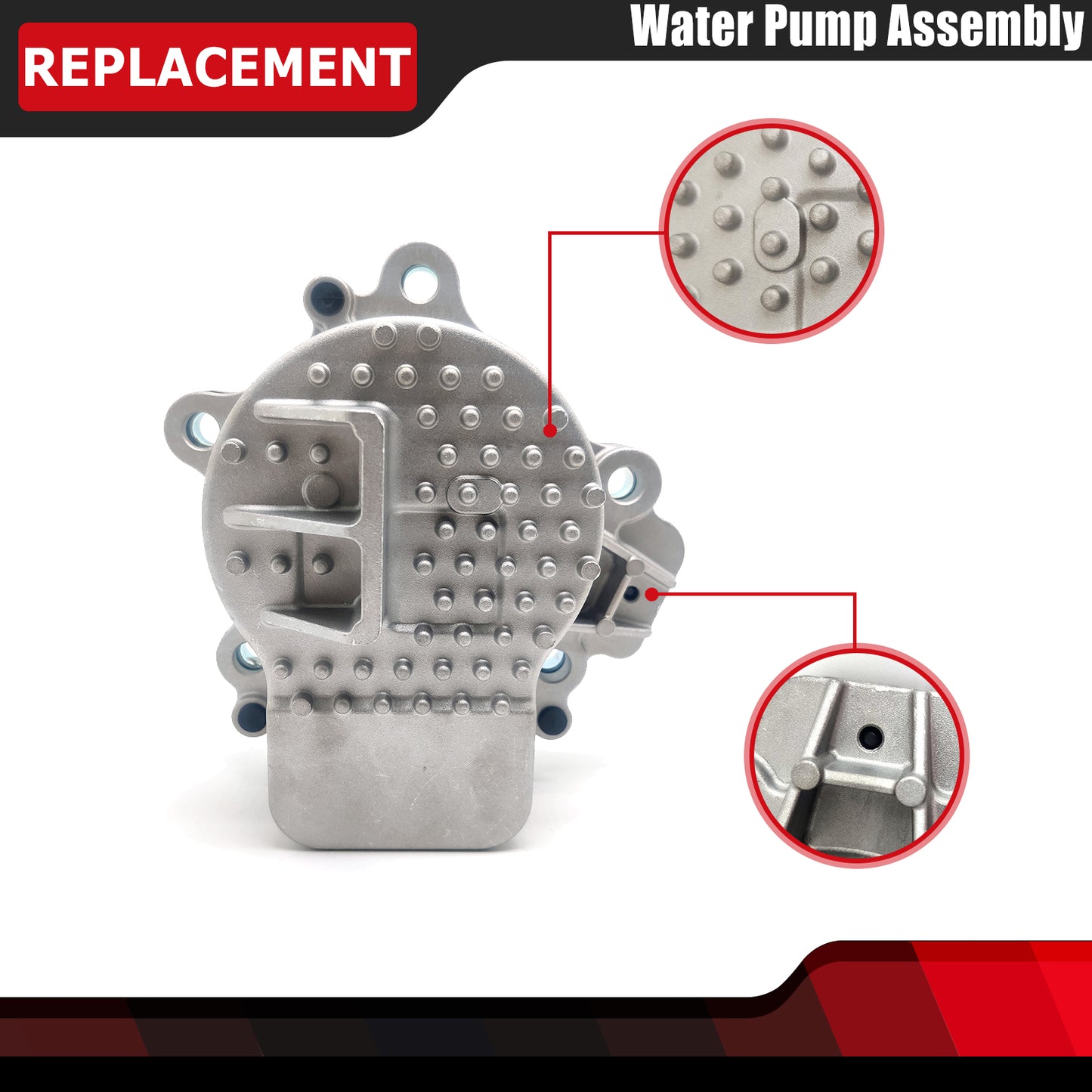 FEXON Electric Water Pump Compatible with Toyota Prius 1.5L 1.8L 2010-2015 Lexus CT200h Replaces 161A0-39015 161A0-29015