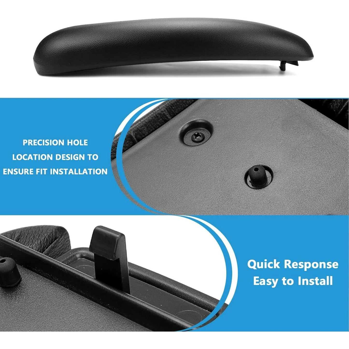 Center Console Lid Armrest Replacement Compatible with 1998-2004 Chevy Blazer Black Replaces 925-002 15718163AM