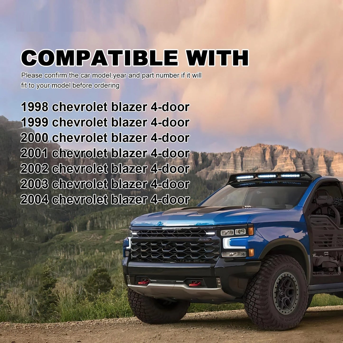 Center Console Lid Armrest Replacement Compatible with 1998-2004 Chevy Blazer Black Replaces 925-002 15718163AM