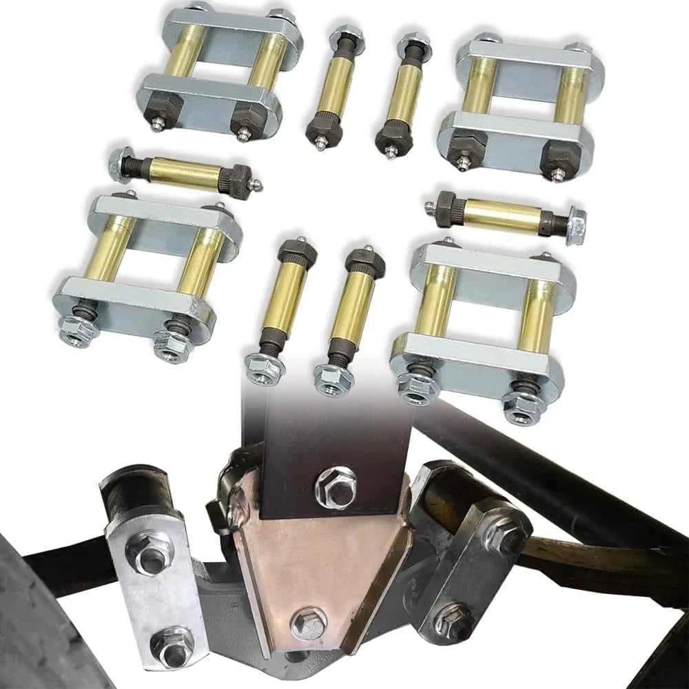 FEXON Heavy Duty Trailer Shackle Kit for CRE3000 Stock Equaflex 2.25" Shackles, 10 Pack