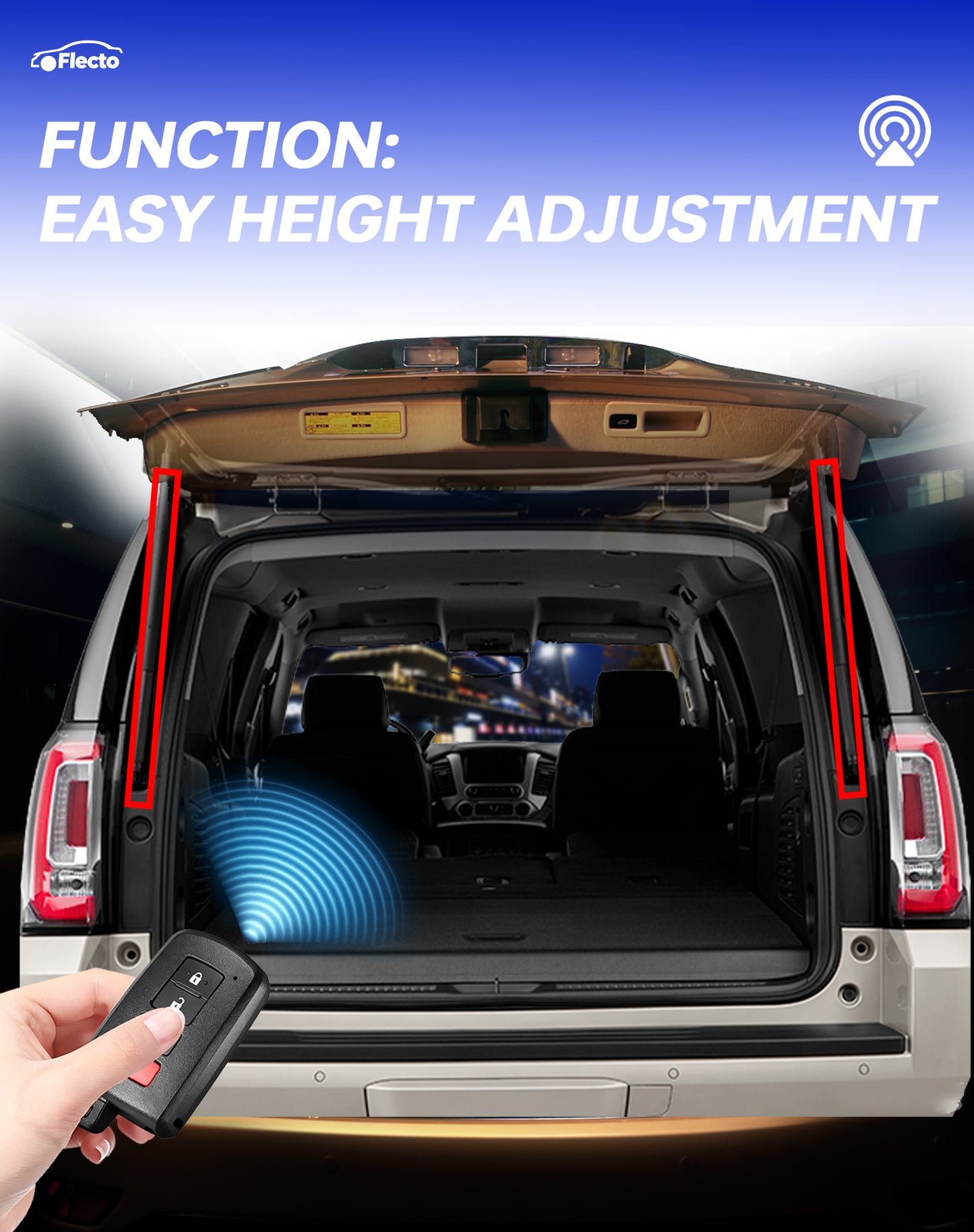 Flecto Liftgate Struts, Electric Rear Hatch Lift, Compatible with Cadillac 2015-2019 Escalade, Chevrolet 2015-2020 Suburban & Tahoe, GMC 2015-2020 Yukon & Yukon XL, Replace# 84306929 84036214, 2 Set
