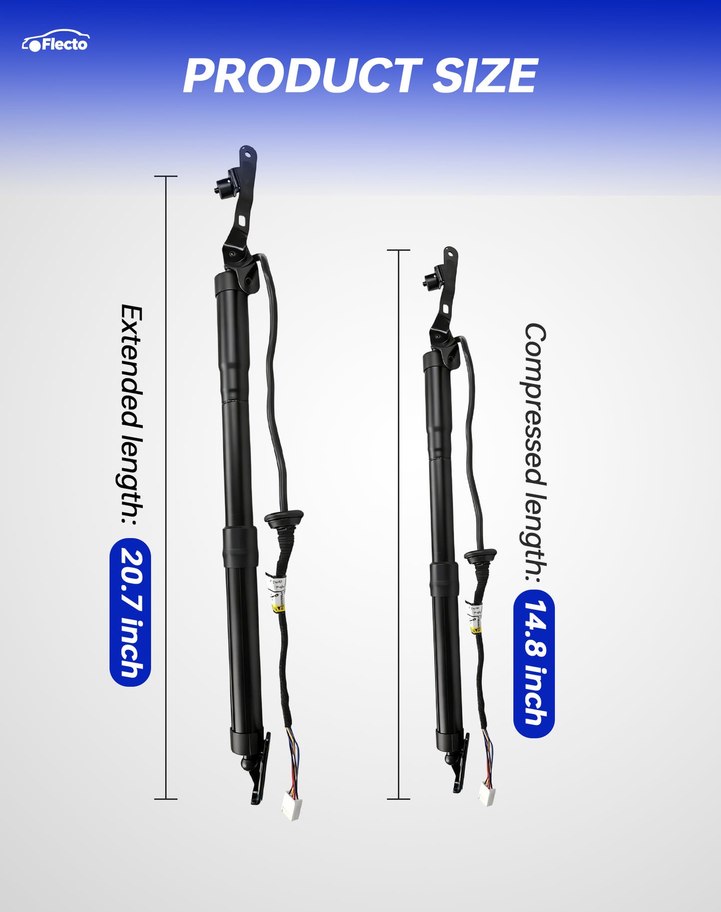 Flecto Left & Right Liftgate Struts, Electric Rear Hatch Lift, Trunk Tailgate Power Shock Support, Compatible with 2013-2018 Toyota RAV4 2.5L, Replace# 6892009010 6891009010, 2 Set