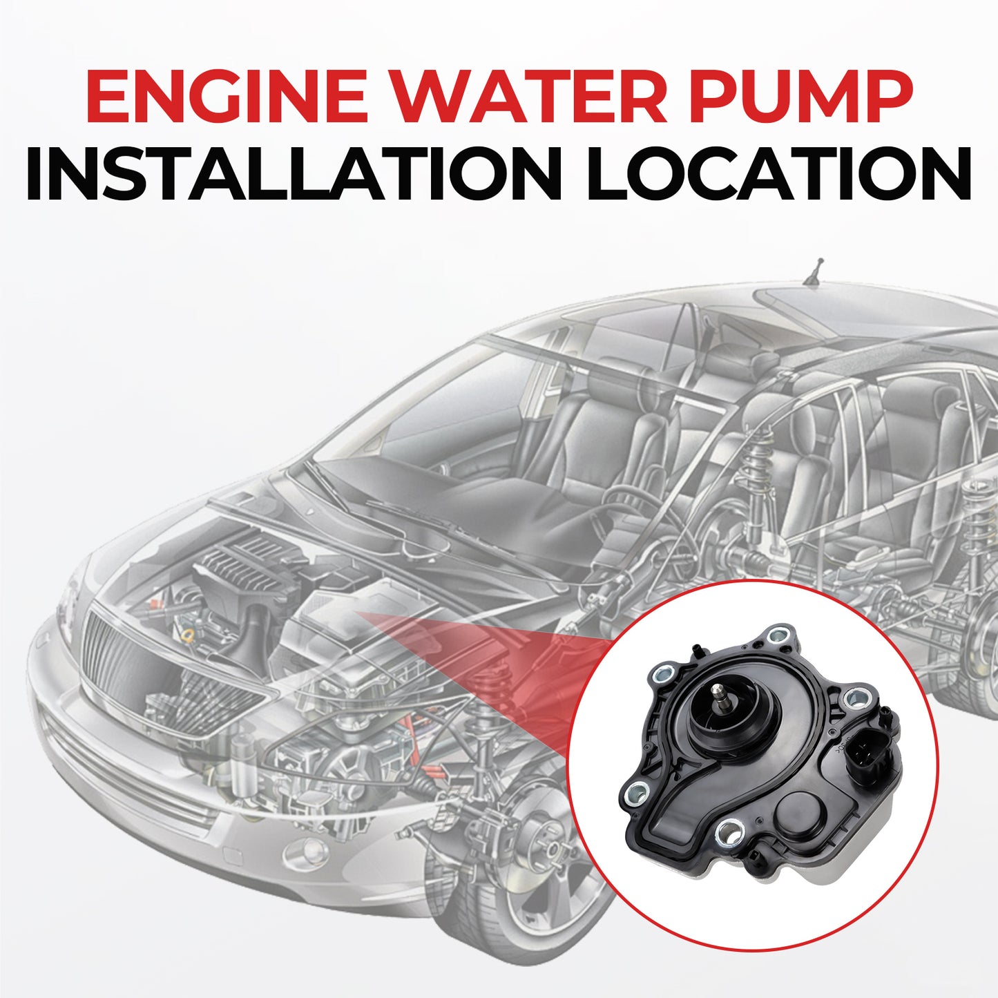 Toyota Lexus Electric Water Pump 161A0-39015 - Prius CT200h (2010-2020)