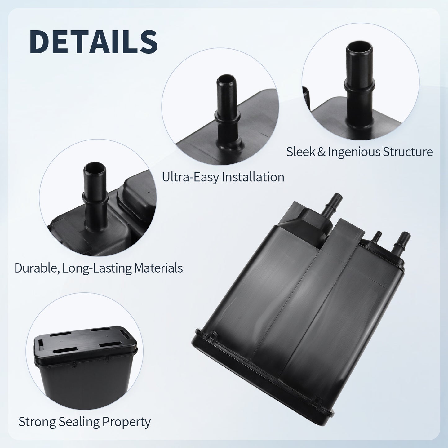 Vapor Canister 911-095 Compatible with Chevy Silverado GMC Sierra Savana 1500 2500 3500 HD 2004-2019 Replaces 12569373 15137021