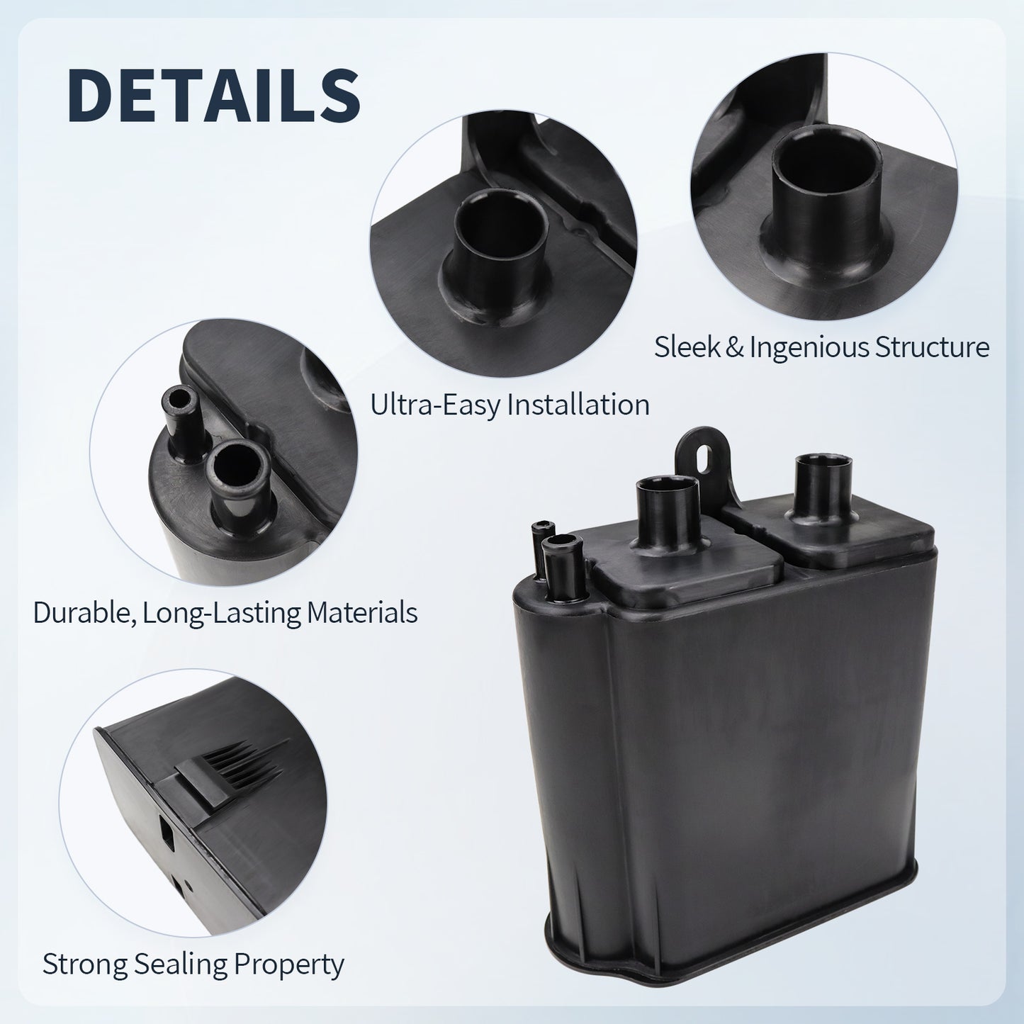 FEXON Vapor Canister for 1980-1996 Ford Models, Replaces# E2ZZ9D653A, 1 Piece