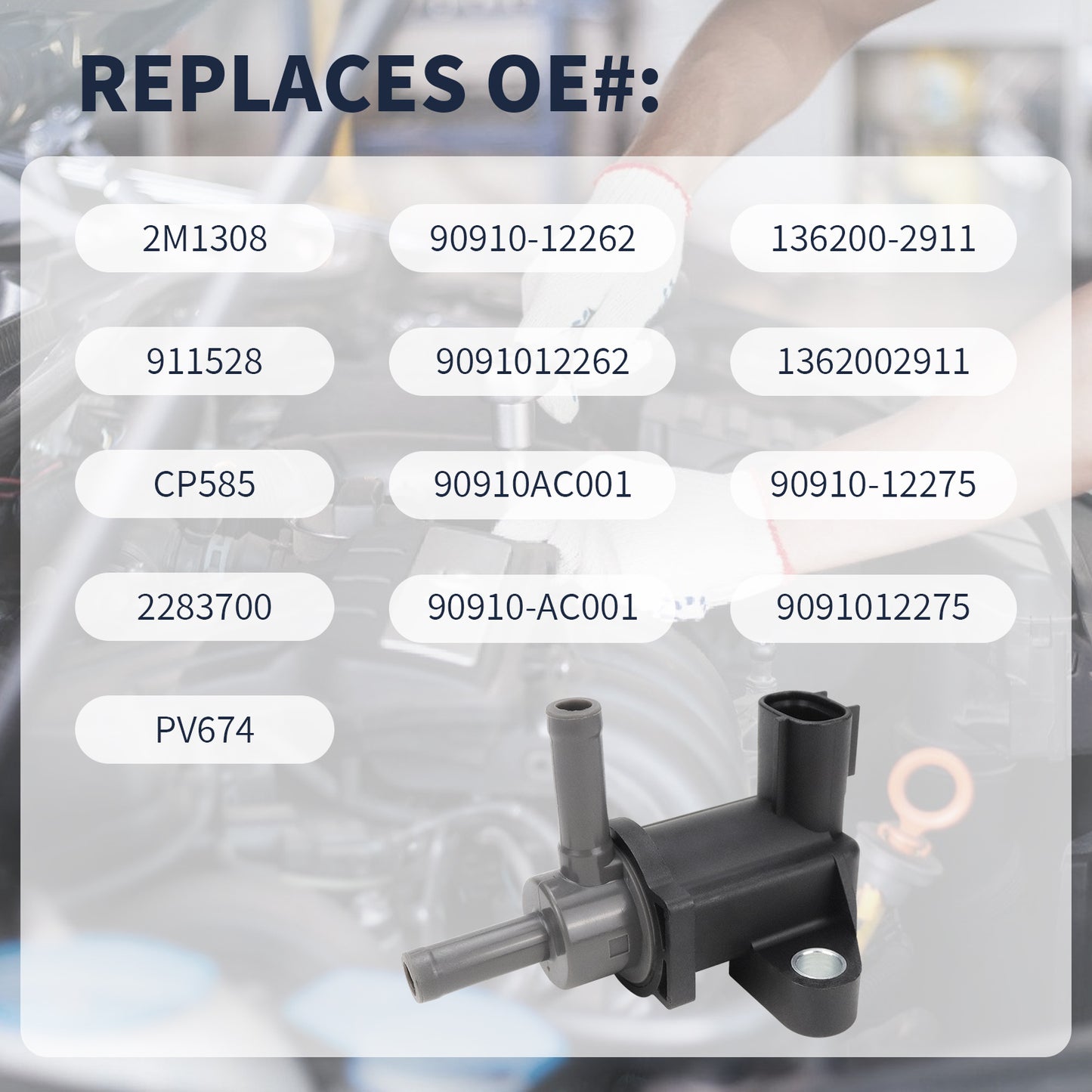 Toyota Vapor Canister Purge Valve 90910-12275 - 4Runner FJ Cruiser Tacoma Tundra