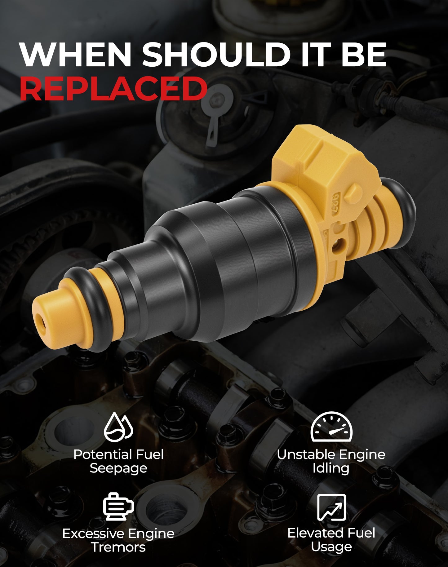 Ford Lincoln Mercury Fuel Injectors 0280150943 - 4.6L 5.0L 5.4L 5.8L Set of 8
