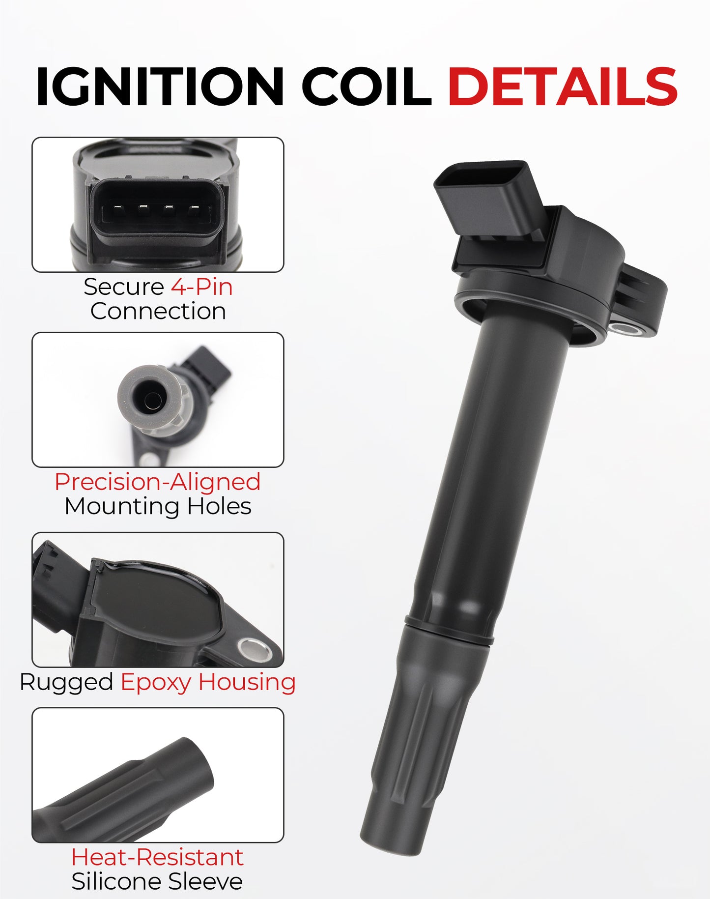 Toyota Lexus Ignition Coils & Spark Plugs UF487 - 3.5L V6 Set of 6 (2005-2016)