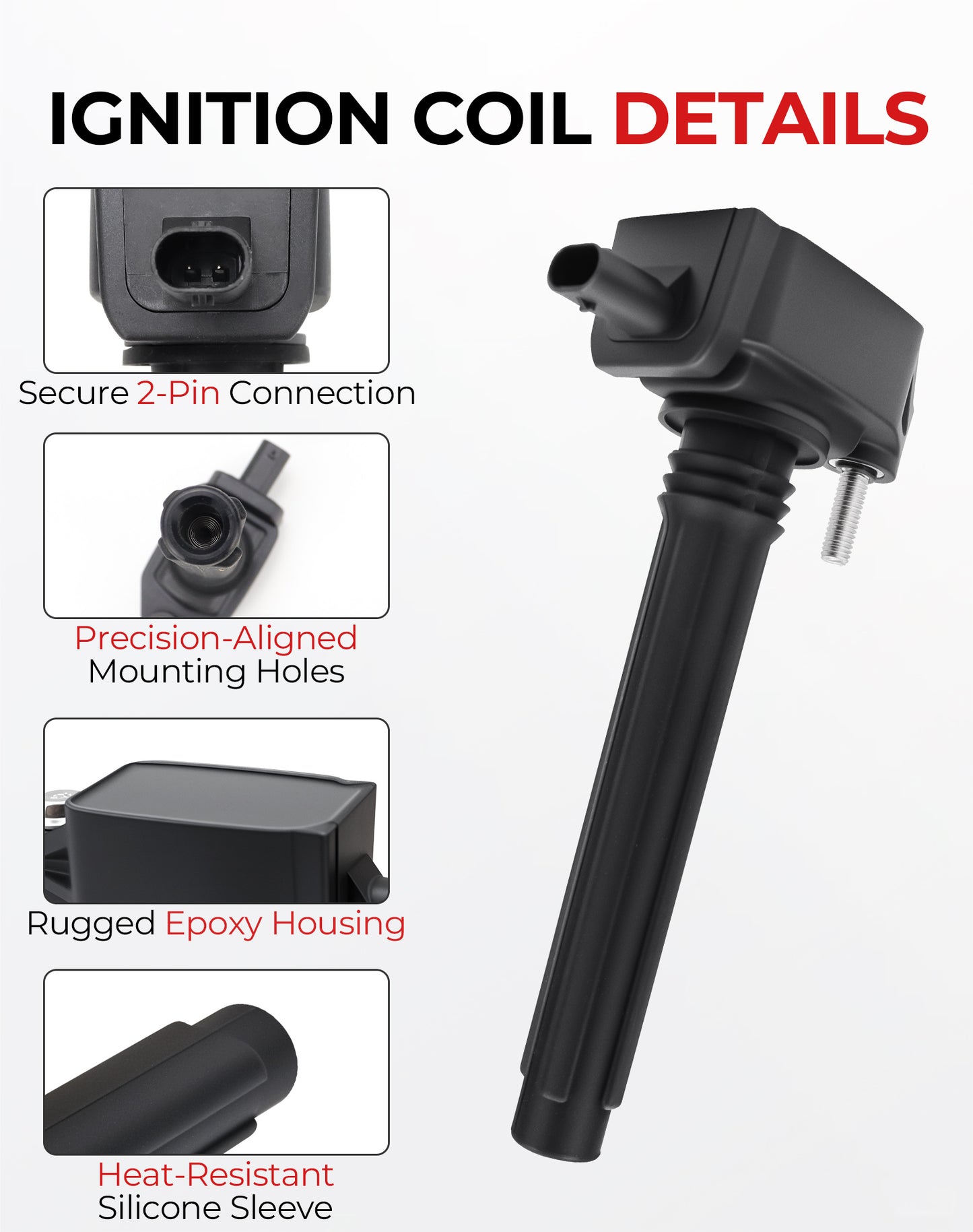 Jeep Dodge Chrysler Ignition Coils & Spark Plugs UF648 - 3.6L V6 Set of 6