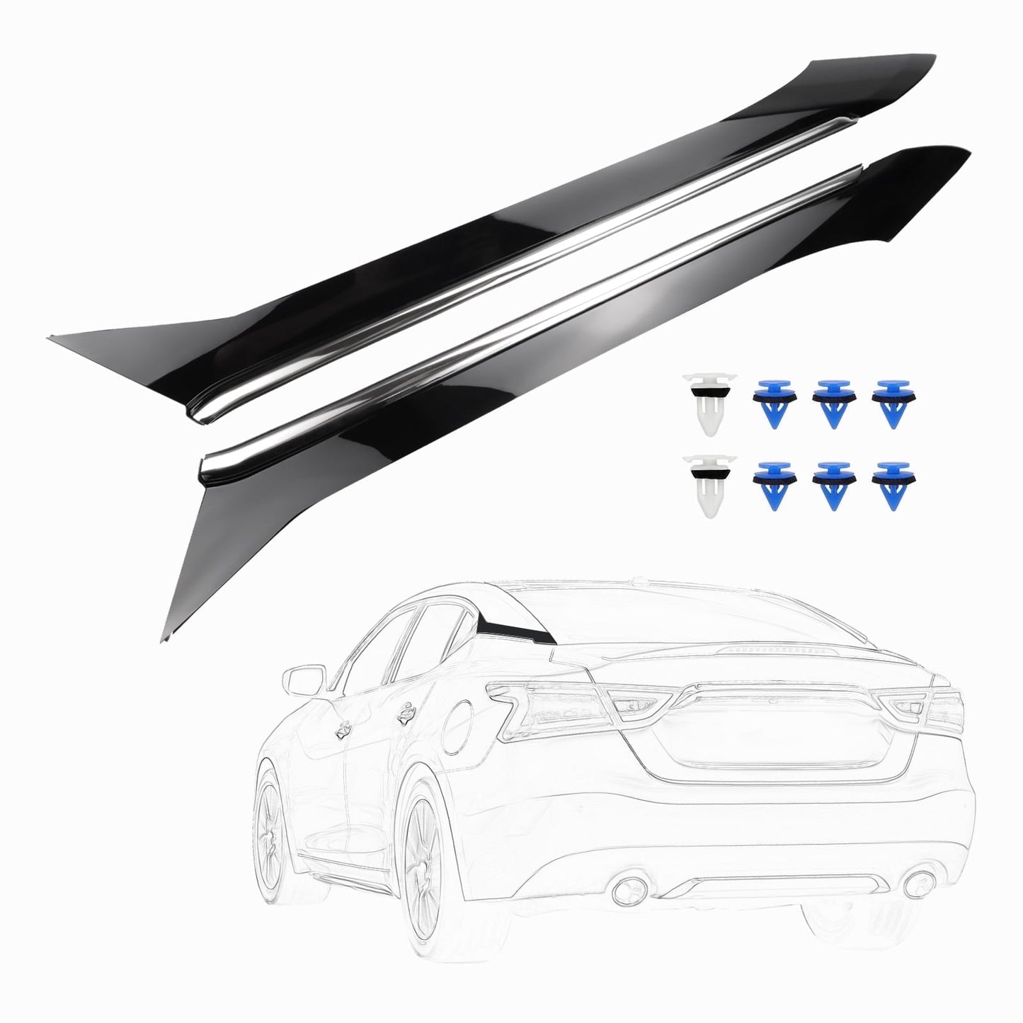 Nissan Maxima Rear Pillar Trim Molding - Left & Right (2016-2021)