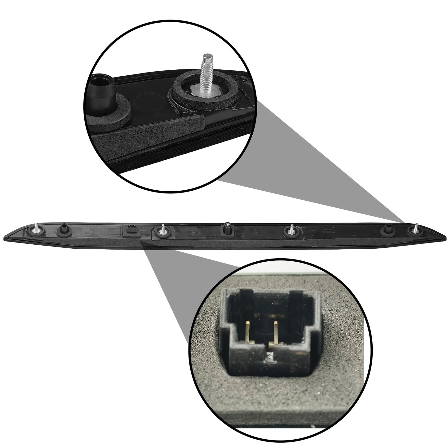 FEXON High Mount Brake Stop Light Tail Light Compatible with Chevy Malibu, 42795725