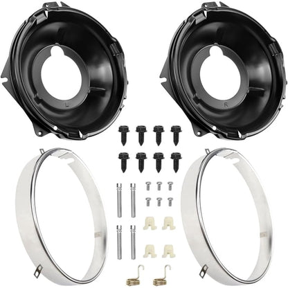 VeloCore Chevrolet Headlight Mounting Bucket & Retaining Ring Kit