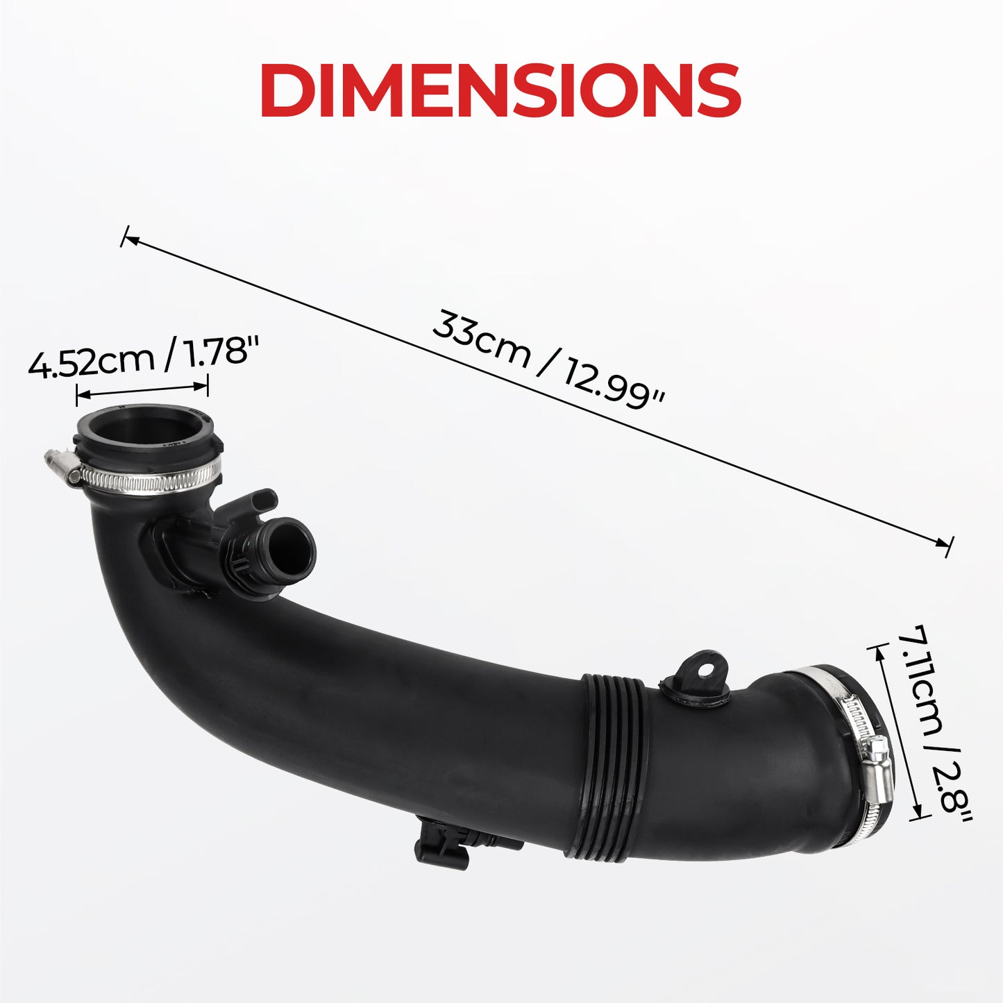 Mini Cooper Air Intake Hose 13717627501 - Countryman Paceman (2011-2016)