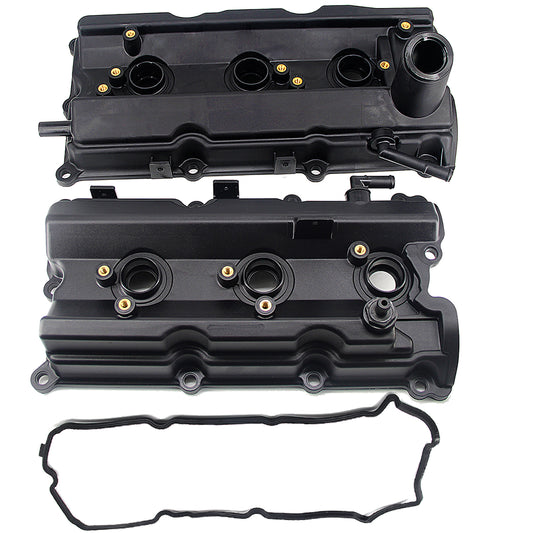 FEXON Engine Valve Cover Set Compatible with Nissan 350Z, Infiniti FX35, G35, M35,13264-AM600, 132708J102, 13264-AM610, 3-Pack