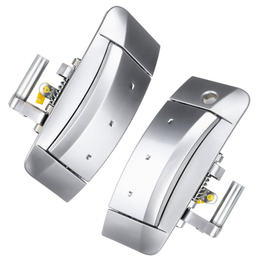 Nissan 350Z Exterior Door Handle Set 80607-CD41E - Left & Right Silver (2003-2009)