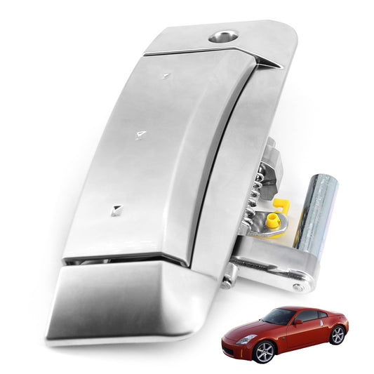 VeloCore Exterior Door Handle Left Driver Side Compatible with 2003-2009 Nissan 350Z, Replaces 80607-CD41E, 80607-CD40B, 80607-CD40E, 80607-CD41D