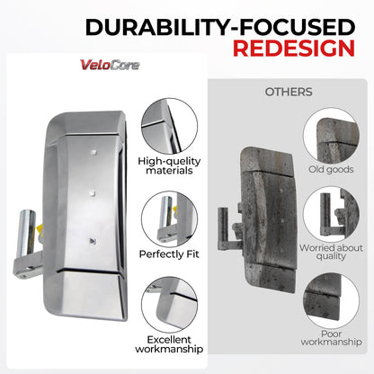 VeloCore Exterior Door Handle Right Passenger Side Compatible with Nissan 350Z 2003-2009, Replaces OE# 80606-CD01E, 80606-CD00E, 80606-CD00B, 80606-CD00C, 80606-CD01D
