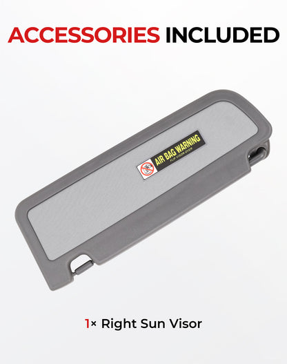 Honda Civic Passenger Sun Visor 83230-SNA-A01ZA - Right Side Dark Grey (2006-2011)