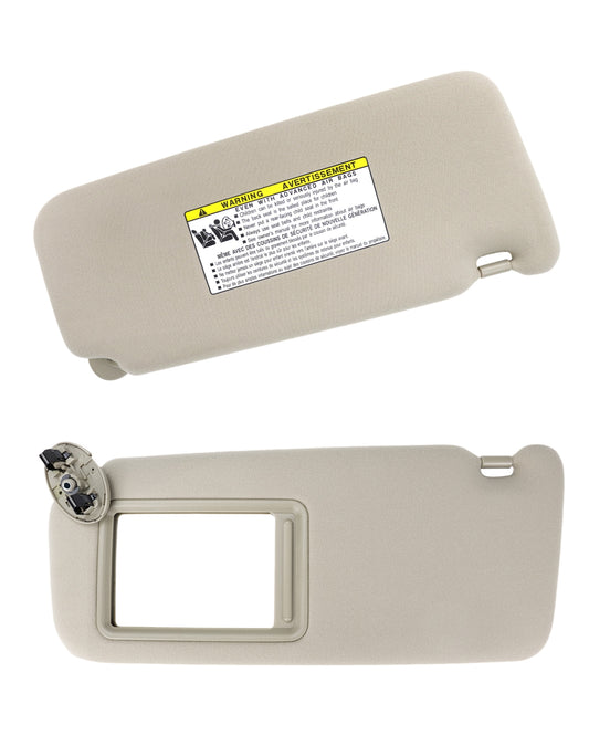 Toyota Camry Sun Visor Set 74320-06780-E0 - Left & Right Beige (2007-2011)
