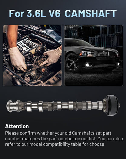 Chrysler Dodge Jeep Exhaust Camshaft 5184378AD - Right Side 3.6L V6 (2011-2016)