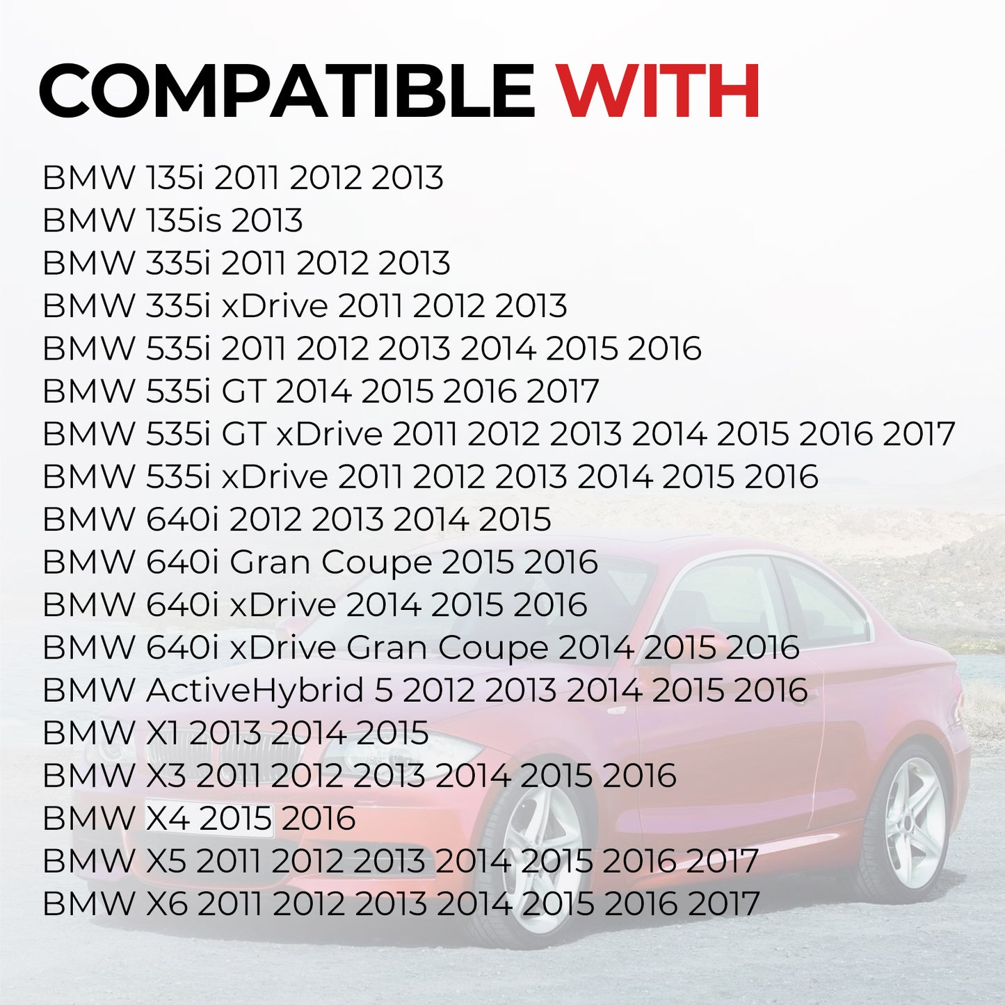 BMW N55 Crankcase Vent Hose 11127584128 - 135i 335i 535i 640i X1 X3 X4 X5 X6 (2011-2017)